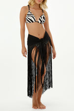 Vestido con amarre delantero