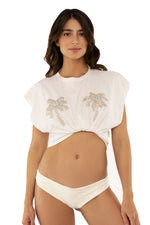 Camisa con piedras para playa