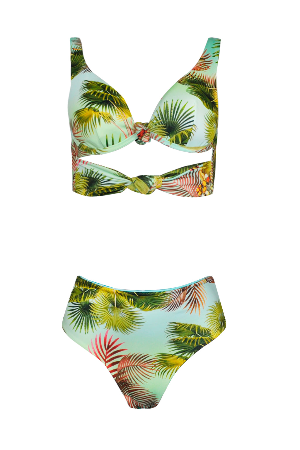 Top crop top con nudo
