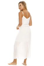 Vestido con Amarre Delantero Marfil Palette